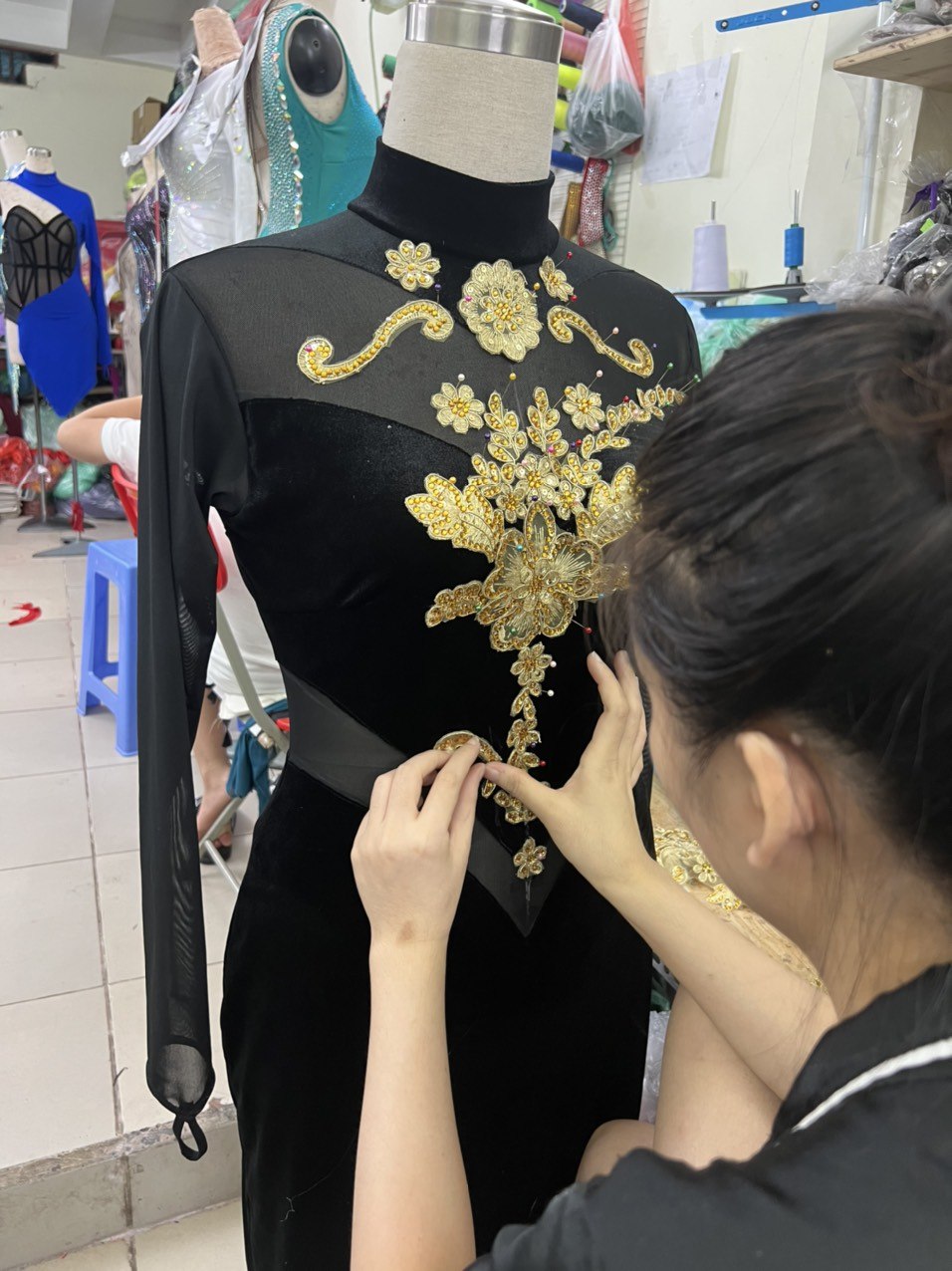 Latino Dancewears handcraft process 1