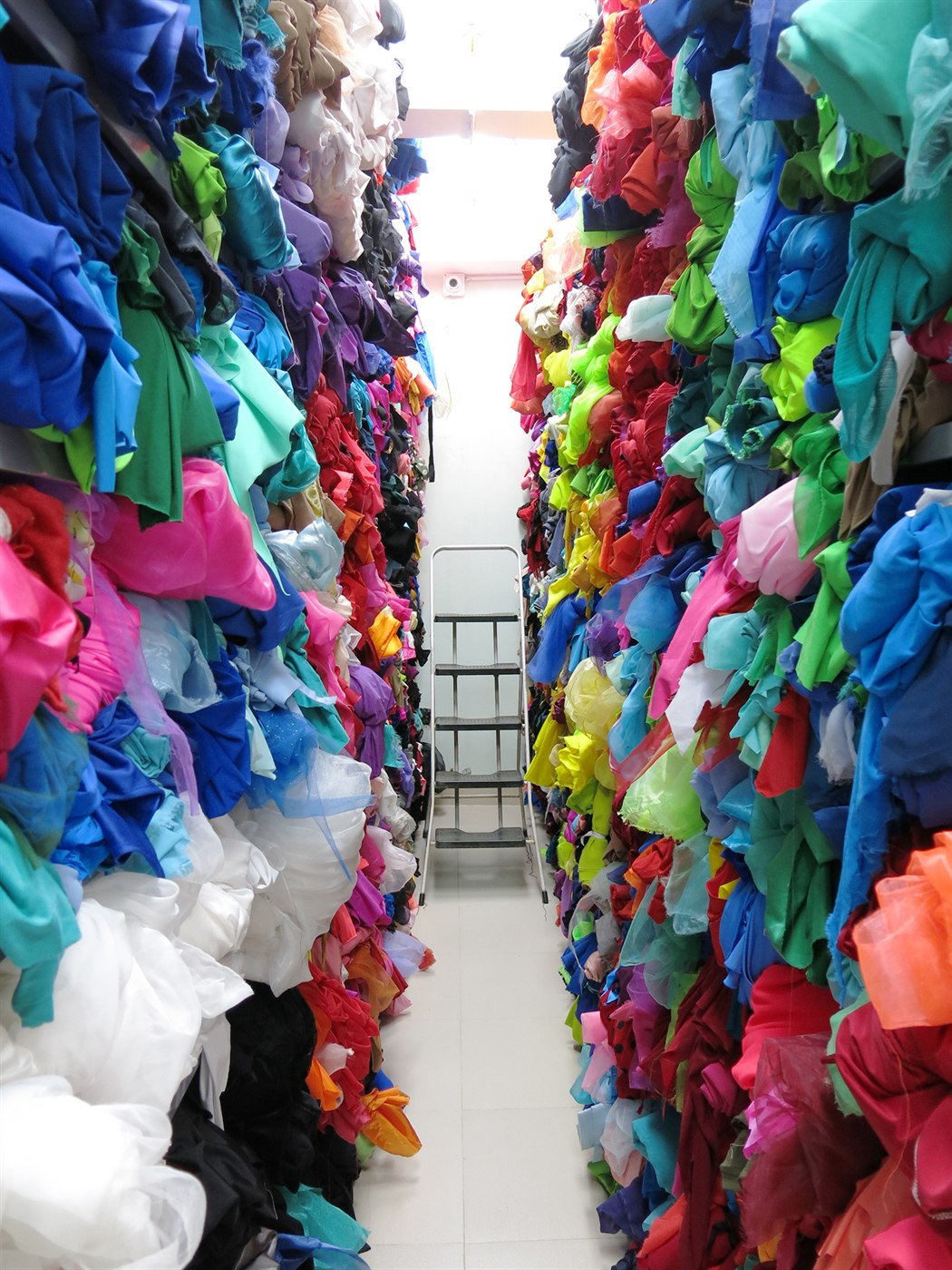 Colourful fabrics selected for custom Latino Dancewears costumes
