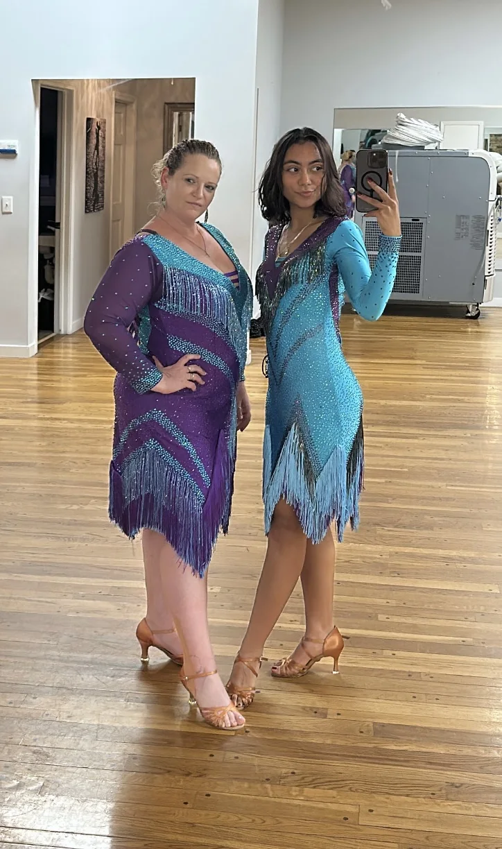 Alicia Berryman wearing Latino Dancewears