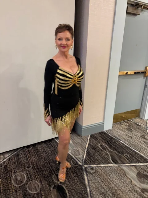 Elizabeth Sanchez wearing Latino Dancewears