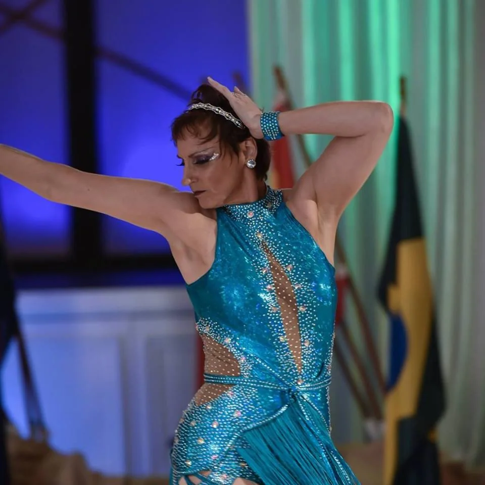 Kimberly Gent wearing Latino Dancewears