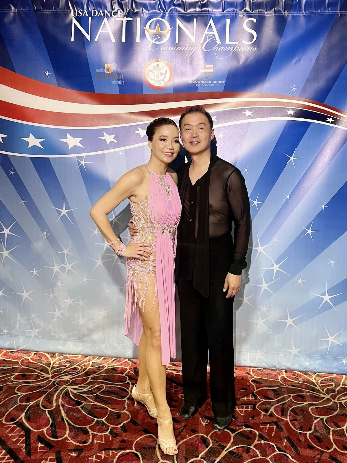 Lilu Schwartz wearing Latino Dancewears