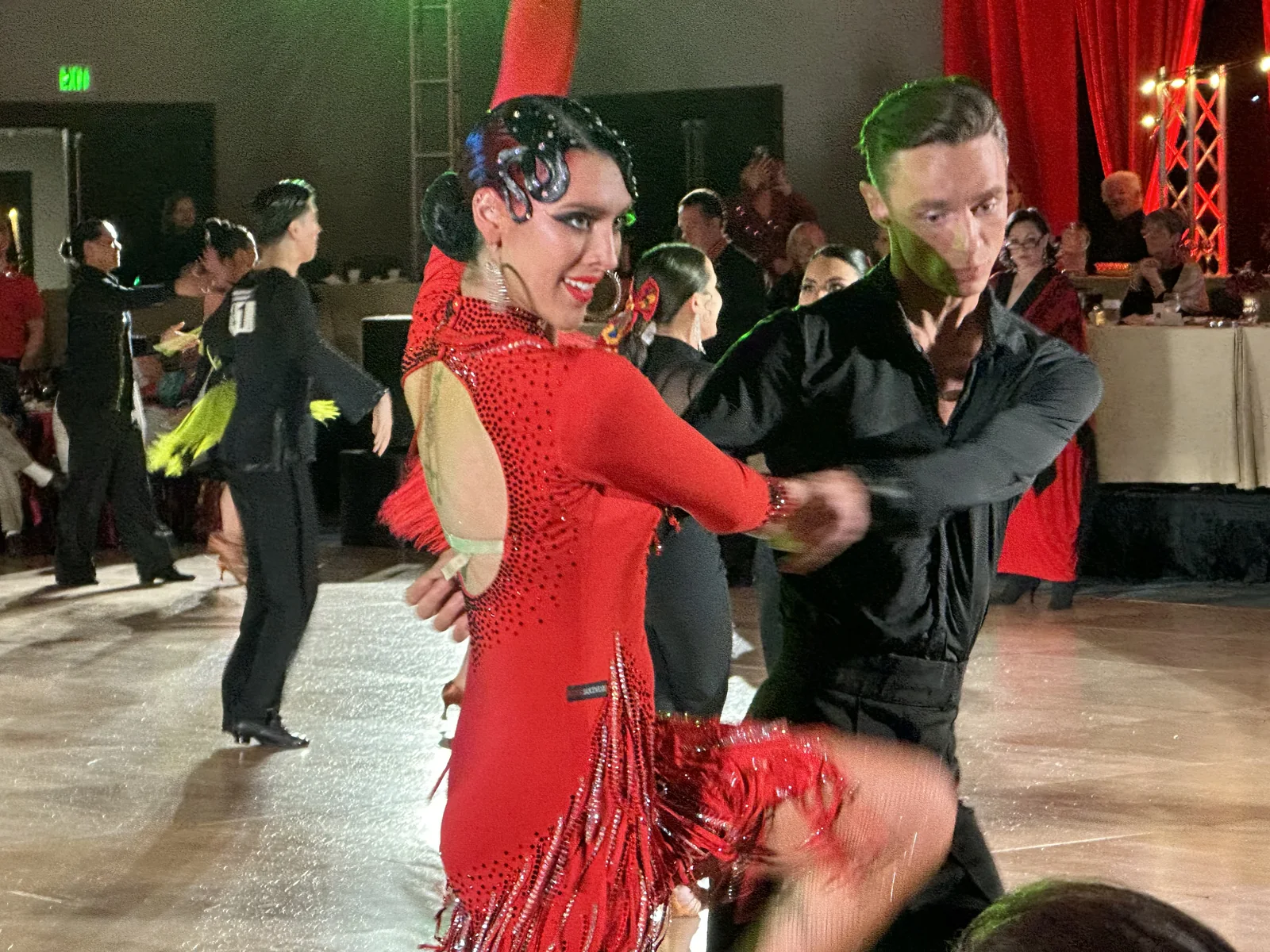 Mikayla Thompson wearing Latino Dancewears