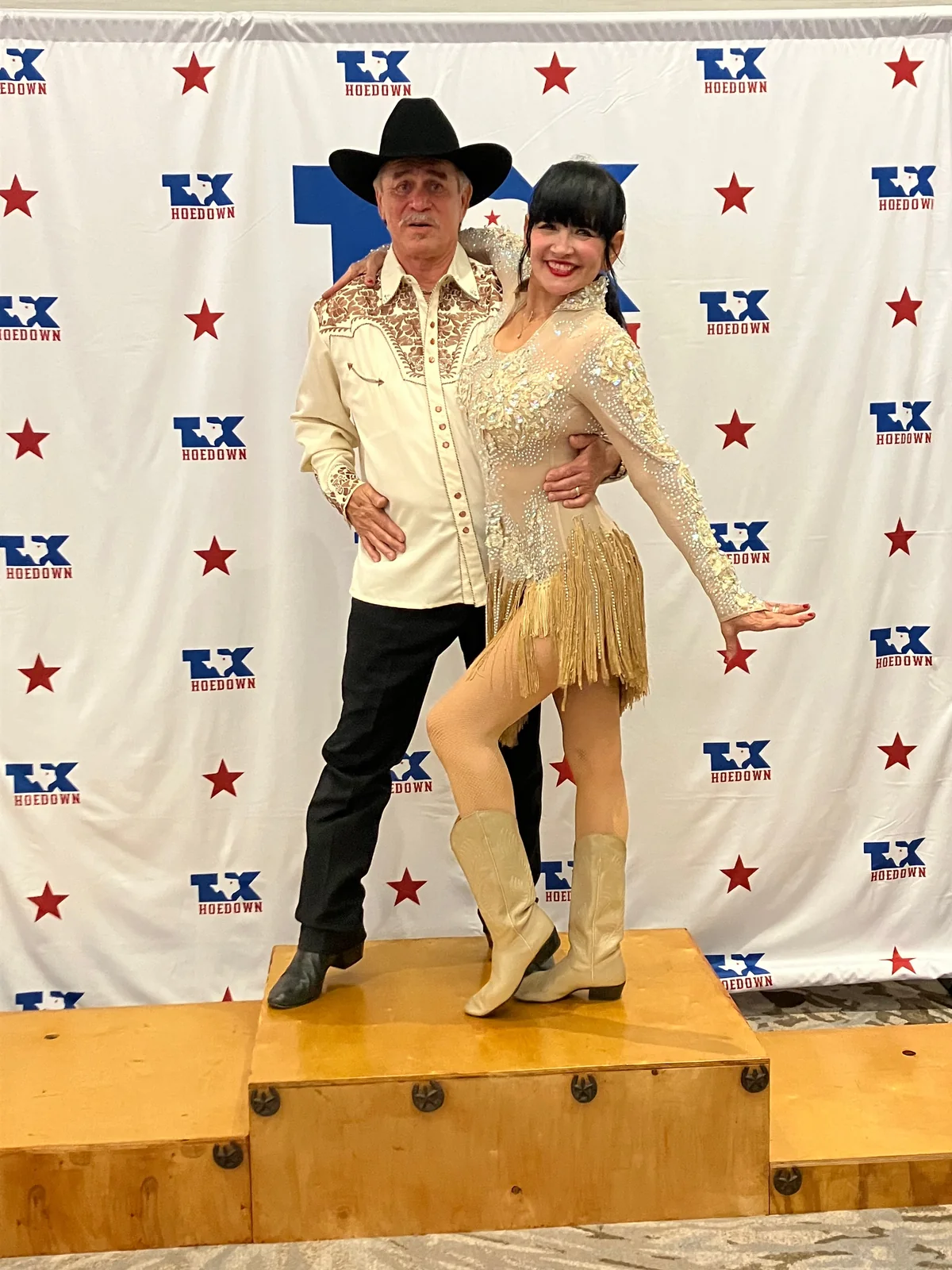 Sandra Arispe wearing Latino Dancewears