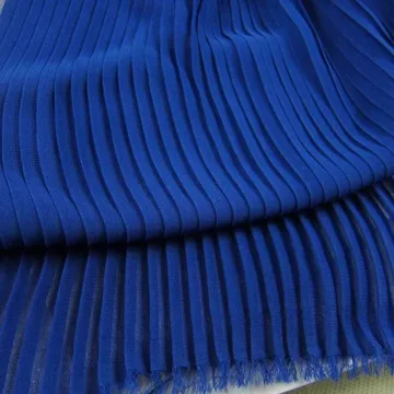 Pleated Chiffon fabric sample