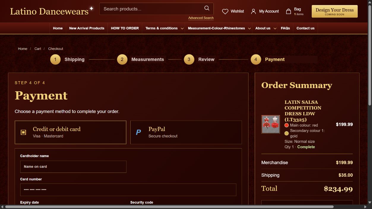 V2 checkout payment step with card and PayPal payment choices