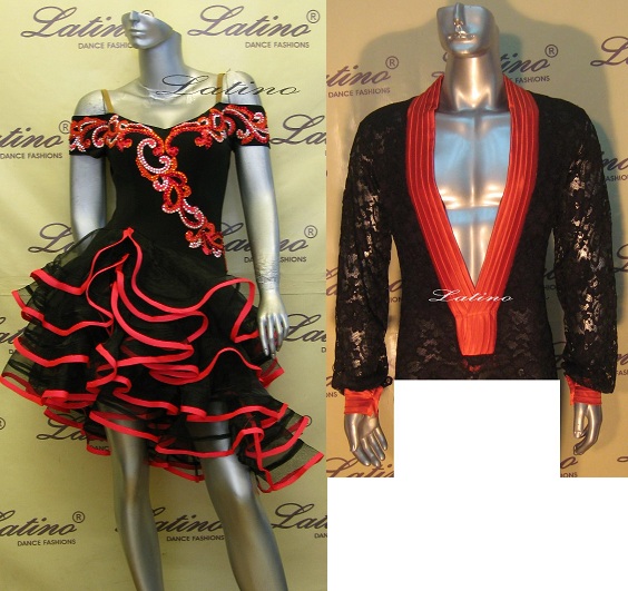 LATIN SALSA COMPETITION FOR COUPLE DRESS-SHIRT LDW (LT689/B65)