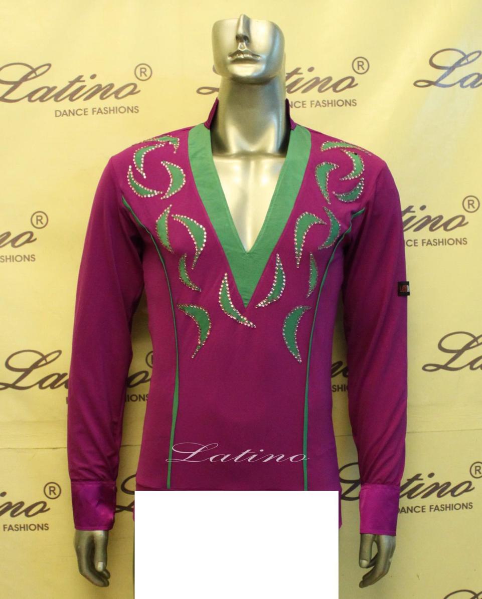 MEN'S LATIN SALSA SHIRT SIZE M (B119)