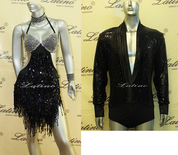 LATIN SALSA COMPETITION FOR COUPLE DRESS-SHIRT LDW (LT430/B79E)