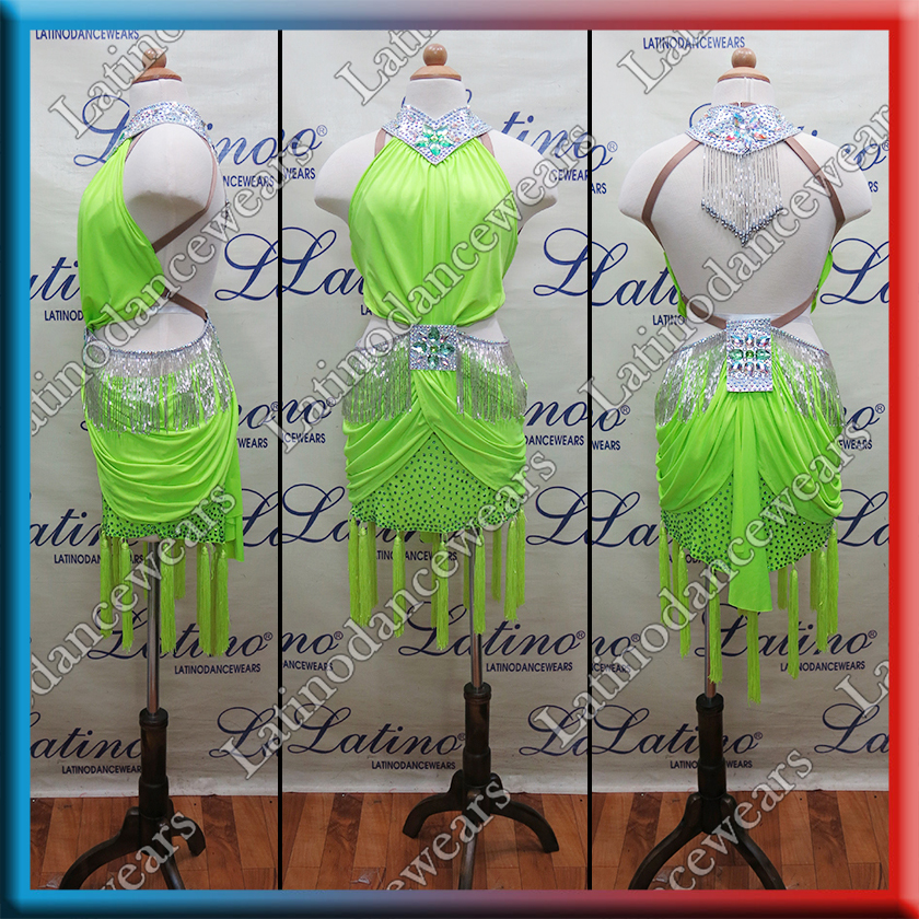 GIRL LATIN SALSA COMPETITION DRESS LDW (LK4)