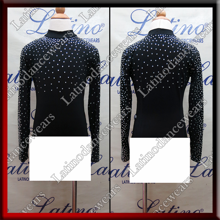 JUNIOR BOY LATIN SALSA SHIRT LDW (BK240)