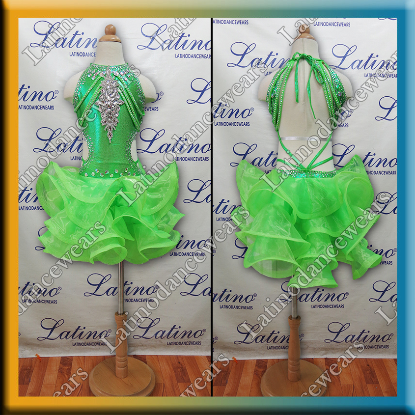 GIRL LATIN SALSA COMPETITION DRESS LDW (LK8)