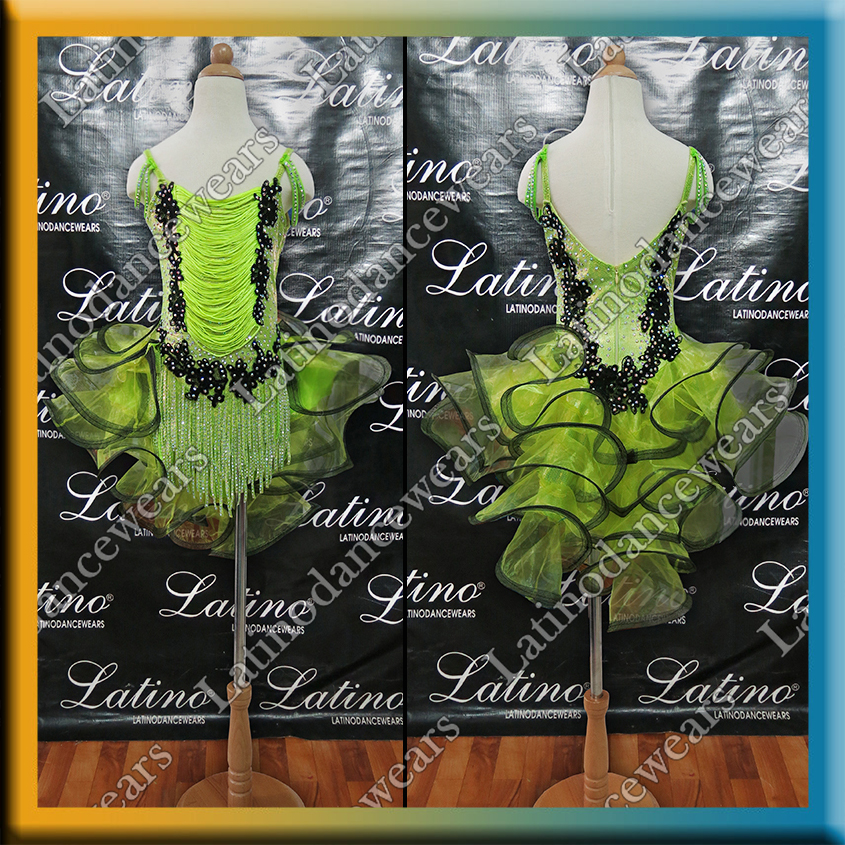 GIRL LATIN SALSA COMPETITION DRESS LDW (LK9)