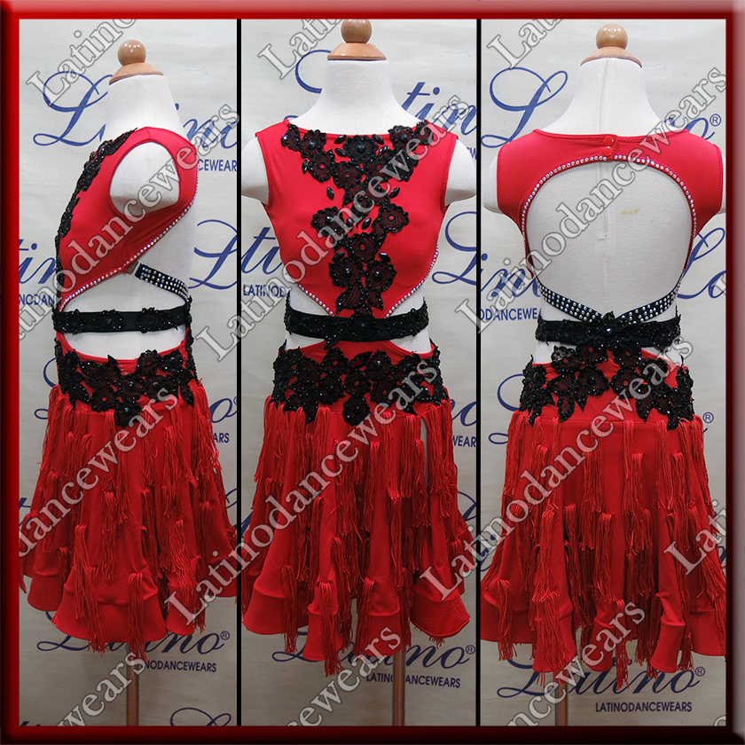 JUNIOR LATIN SALSA COMPETITION DRESS LDW (LK18)