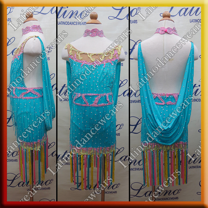 JUNIOR LATIN SALSA COMPETITION DRESS LDW (LK19)