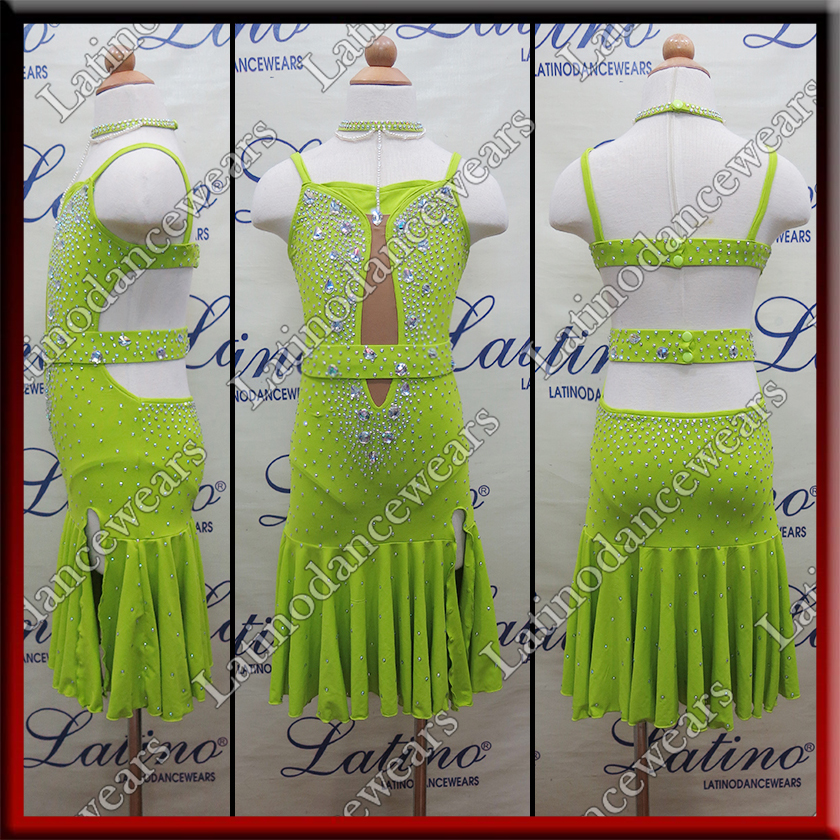 JUNIOR LATIN SALSA COMPETITION DRESS LDW (LK20A)