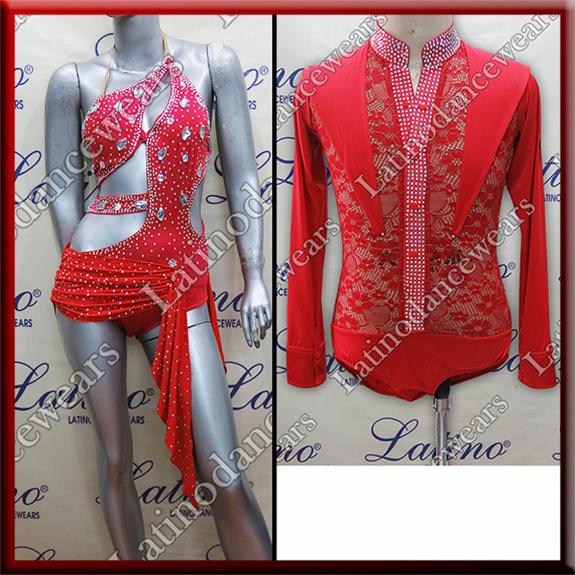 LATIN SALSA COMPETITION FOR COUPLE DRESS-SHIRT LDW (LT934/B338)