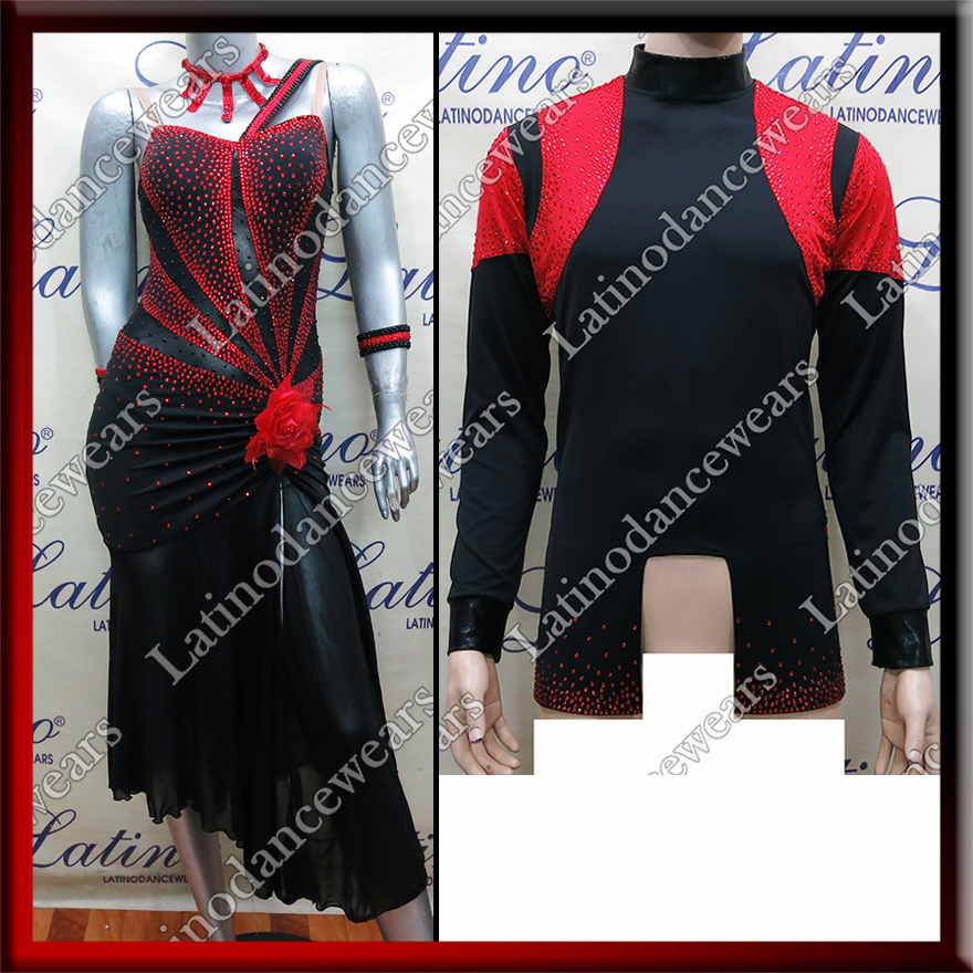 LATIN SALSA COMPETITION FOR COUPLE DRESS-SHIRT LDW (VL465/B307C)