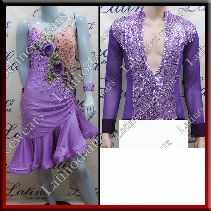LATIN SALSA COMPETITION FOR COUPLE DRESS-SHIRT LDW (AL49/B175B)