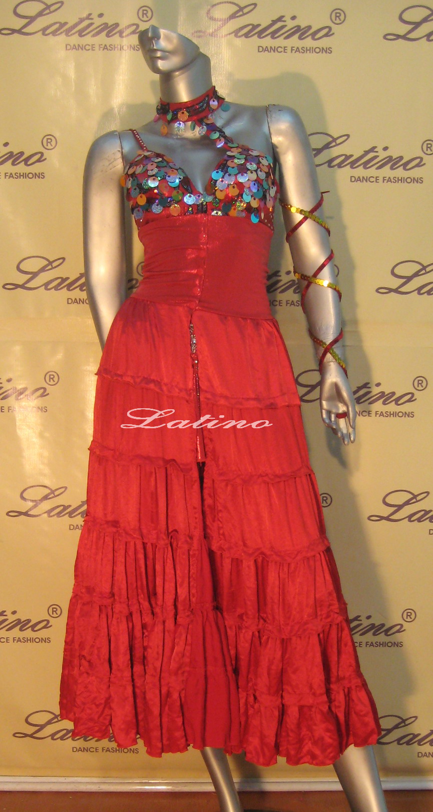 LATIN SALSA COMPETITION DRESS LDW (396LT) only on sale on