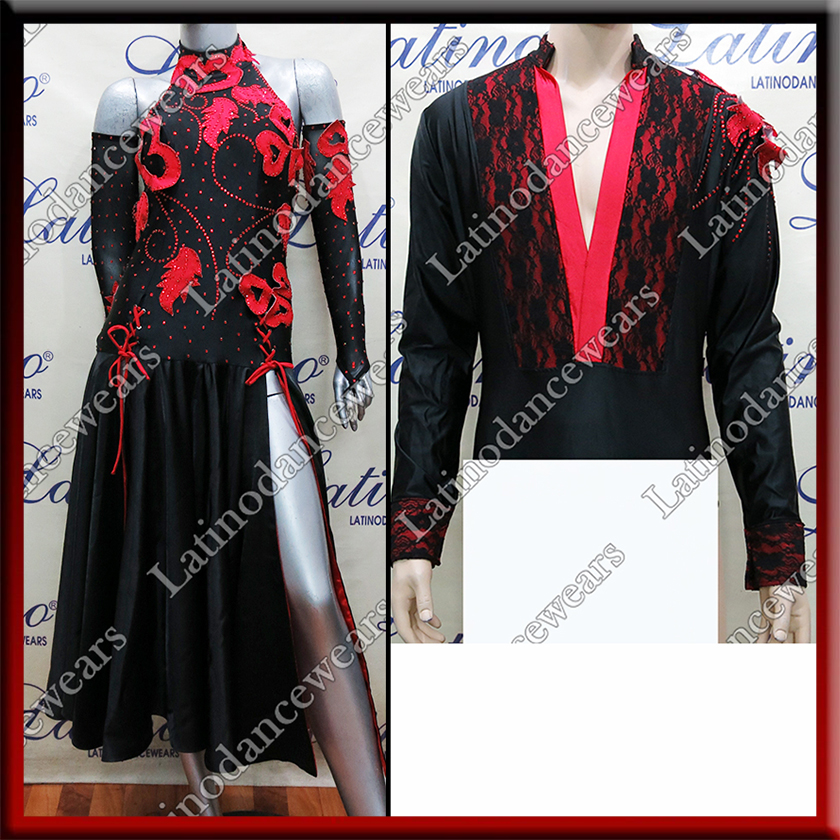 LATIN SALSA COMPETITION FOR COUPLE DRESS-SHIRT LDW (LT859/B163C)