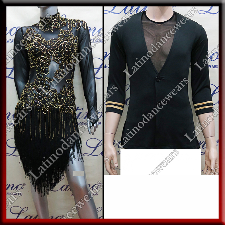 LATIN SALSA COMPETITION FOR COUPLE DRESS-SHIRT LDW (LT881/B304)