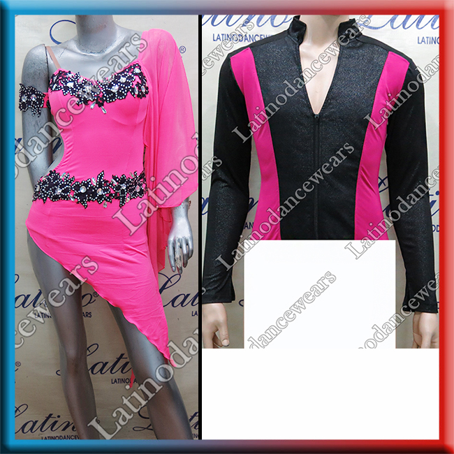 LATIN SALSA COMPETITION FOR COUPLE DRESS-SHIRT LDW (LT1033/B183B)