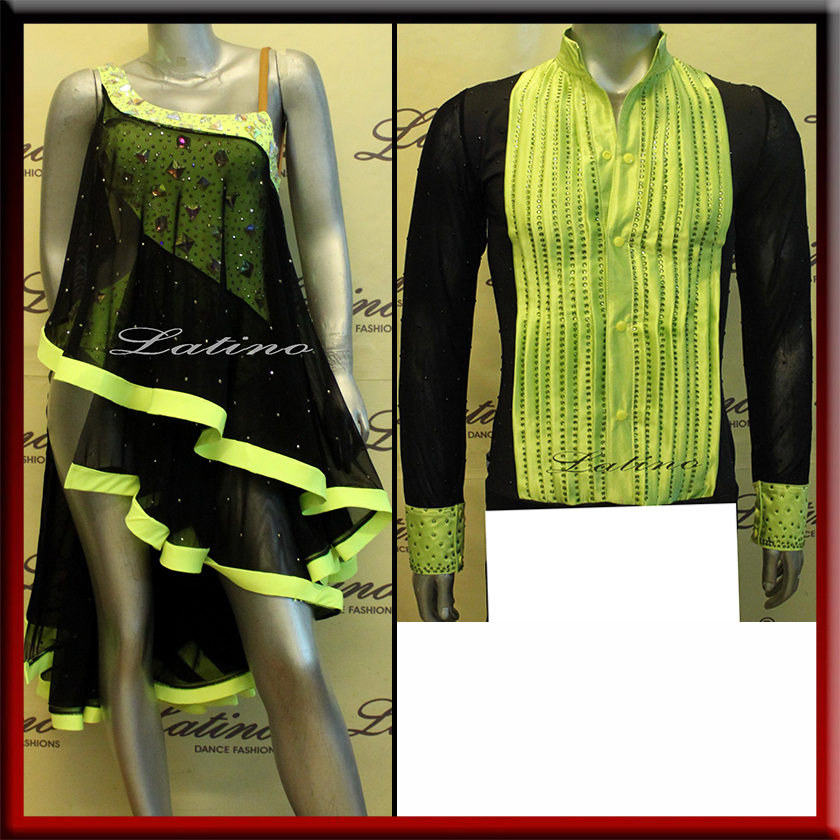 LATIN SALSA COMPETITION FOR COUPLE DRESS-SHIRT LDW (LT592/B106)