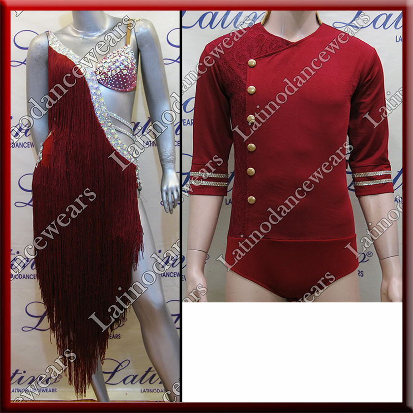LATIN SALSA COMPETITION FOR COUPLE DRESS-SHIRT LDW (LT730/B294C)