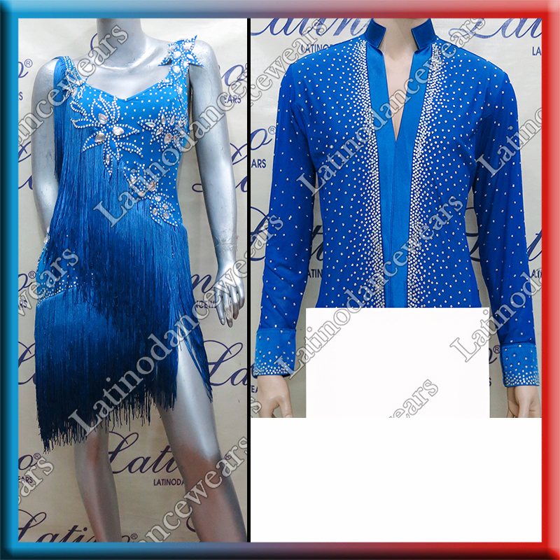 LATIN SALSA COMPETITION FOR COUPLE DRESS-SHIRT LDW (LT762A/B232C)