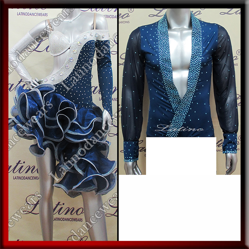 LATIN SALSA COMPETITION FOR COUPLE DRESS-SHIRT LDW (LT775/B16L1)