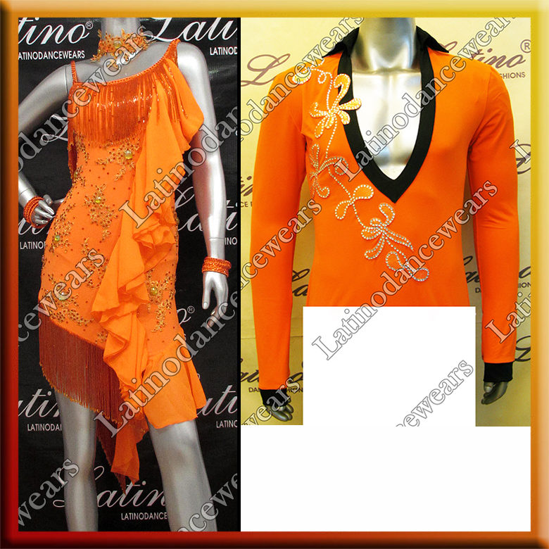 LATIN SALSA COMPETITION FOR COUPLE DRESS-SHIRT LDW (VL368/B171)