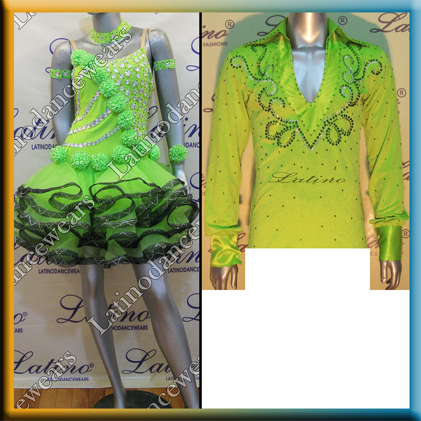 LATIN SALSA COMPETITION FOR COUPLE DRESS-SHIRT LDW (LS206/B42C)