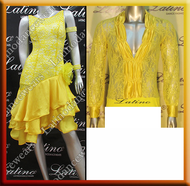 LATIN SALSA COMPETITION FOR COUPLE DRESS-SHIRT LDW (LT786/B34D)
