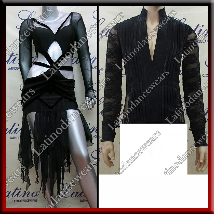 LATIN SALSA COMPETITION FOR COUPLE DRESS-SHIRT LDW (LT838/B174C)