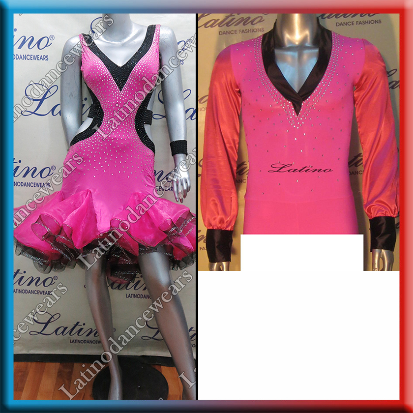 LATIN SALSA COMPETITION FOR COUPLE DRESS-SHIRT LDW (VL474/B33H)