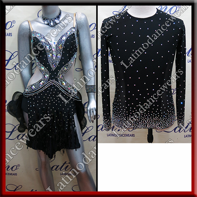 LATIN SALSA COMPETITION FOR COUPLE DRESS-SHIRT LDW (LT973/B316)