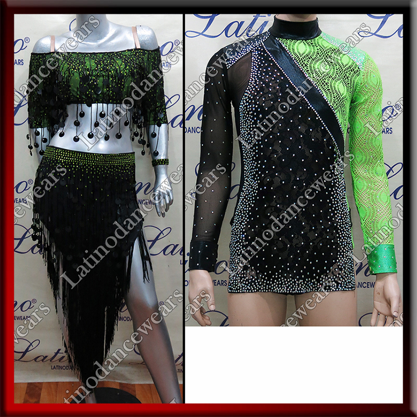 LATIN SALSA COMPETITION FOR COUPLE DRESS-SHIRT LDW (VL463/B288A)