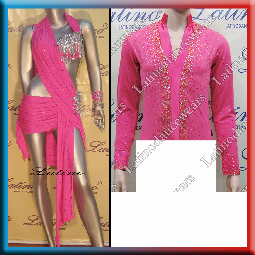 LATIN SALSA COMPETITION FOR COUPLE DRESS-SHIRT LDW (VL104/B232D)