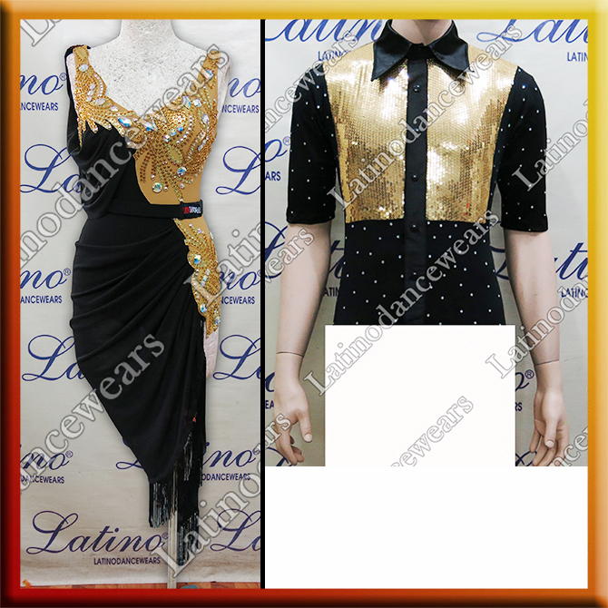 LATIN SALSA COMPETITION FOR COUPLE DRESS-SHIRT LDW (LT1074/B172A)
