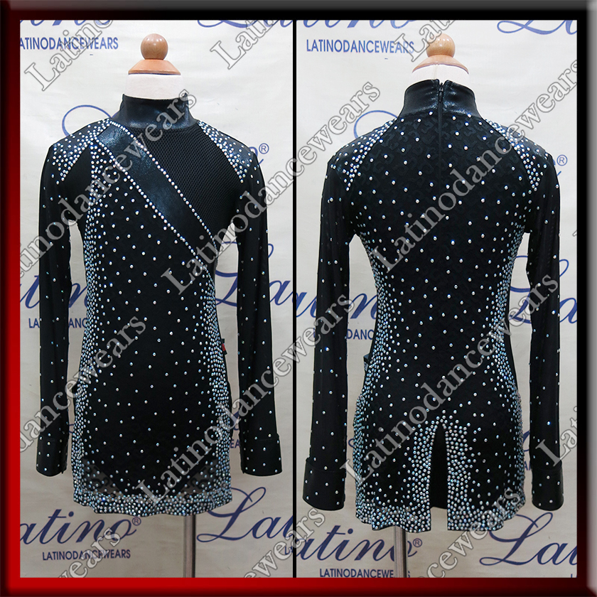 JUNIOR BOY LATIN SALSA SHIRT LDW (BK288)