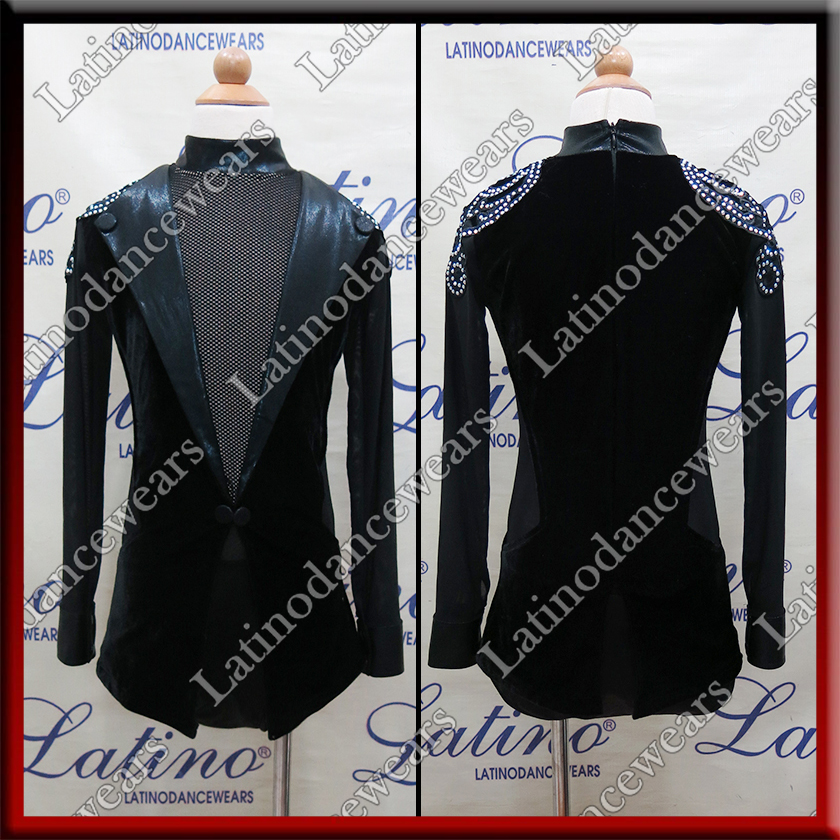 JUNIOR BOY LATIN SALSA SHIRT LDW (BK287)