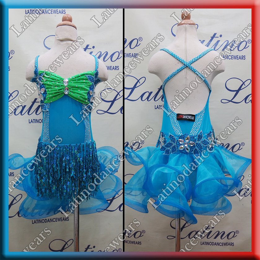 JUNIOR LATIN SALSA COMPETITION DRESS LDW (LK21A)