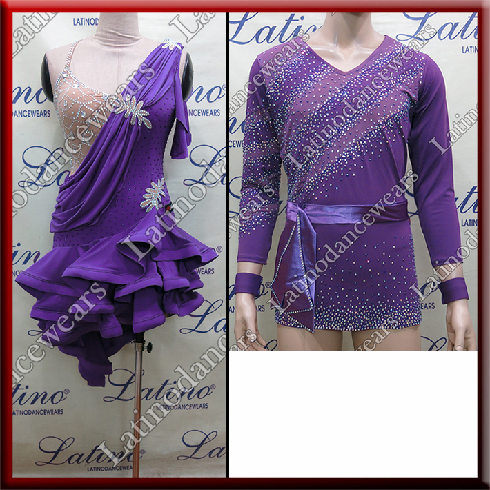 LATIN SALSA COMPETITION FOR COUPLE DRESS-SHIRT LDW (AL57/B323A)