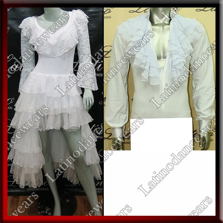 LATIN SALSA COMPETITION FOR COUPLE DRESS-SHIRT LDW (LT1081/B78)