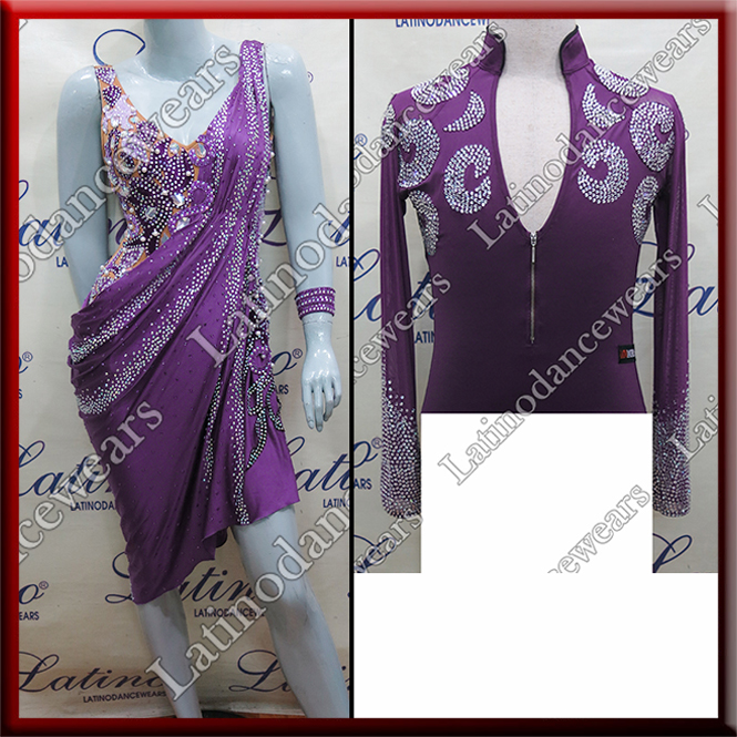 LATIN SALSA COMPETITION FOR COUPLE DRESS-SHIRT LDW (LT1093/BA12)