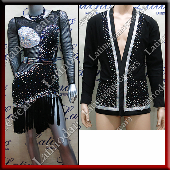 LATIN SALSA COMPETITION FOR COUPLE DRESS-SHIRT LDW (LT977/B244)