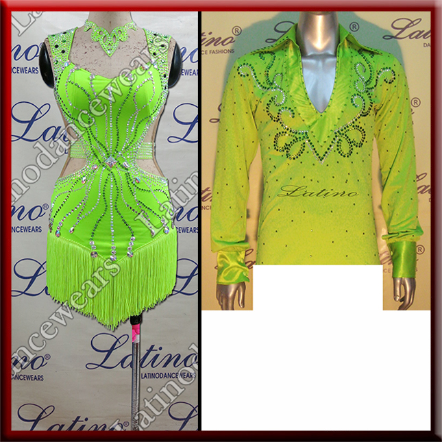 LATIN SALSA COMPETITION FOR COUPLE DRESS-SHIRT LDW (LT1015/B42C)