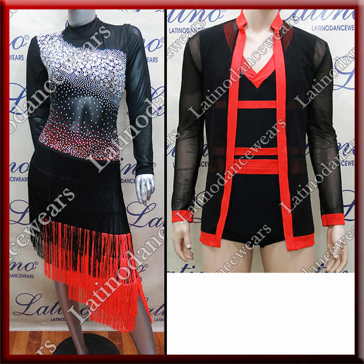 LATIN SALSA COMPETITION FOR COUPLE DRESS-SHIRT LDW (LT1029/B250)