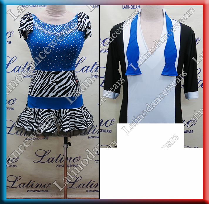 LATIN SALSA COMPETITION FOR COUPLE DRESS-SHIRT LDW (LT1051A/B341)
